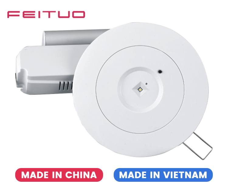 D40-R-2 Luminaire d'urgence encastré à DEL