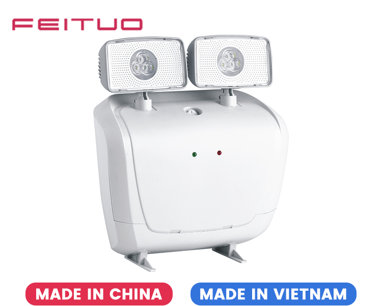 BLA1000 2 * 3Watts Lampe de secours à LED à double tête