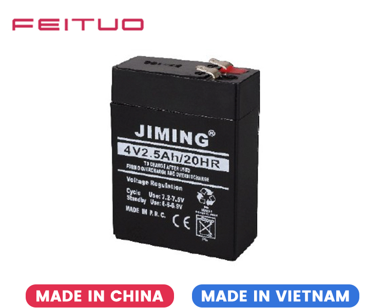 Batterie au plomb rechargeable 4V 2.5AH