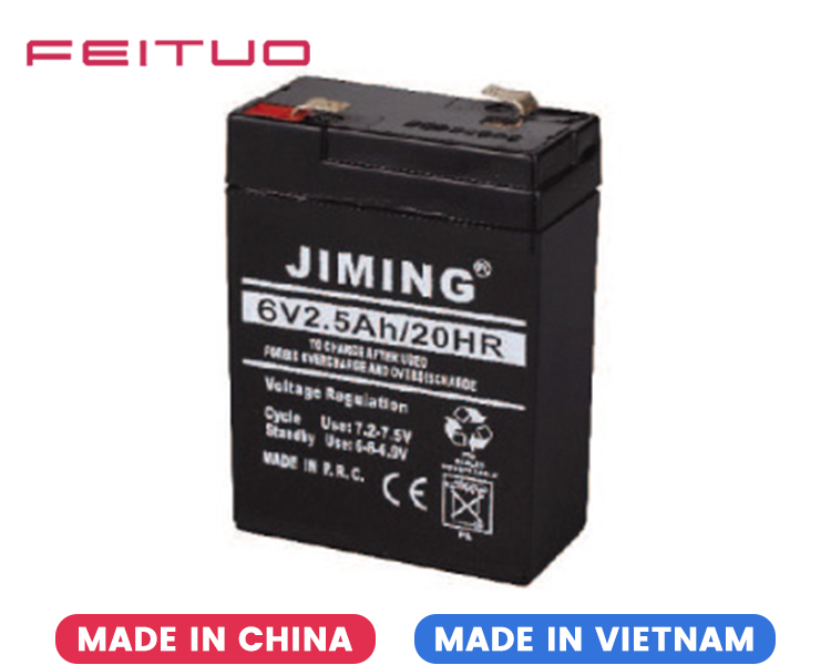 Batterie au plomb rechargeable 6V 2.5AH