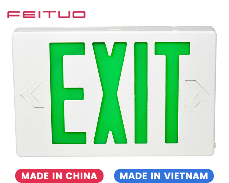 JEE2GWE-6 Inch Ul Approved Green Exit Signs